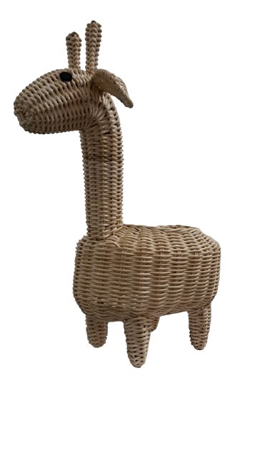 Rattan Giraffe Basket handicraft