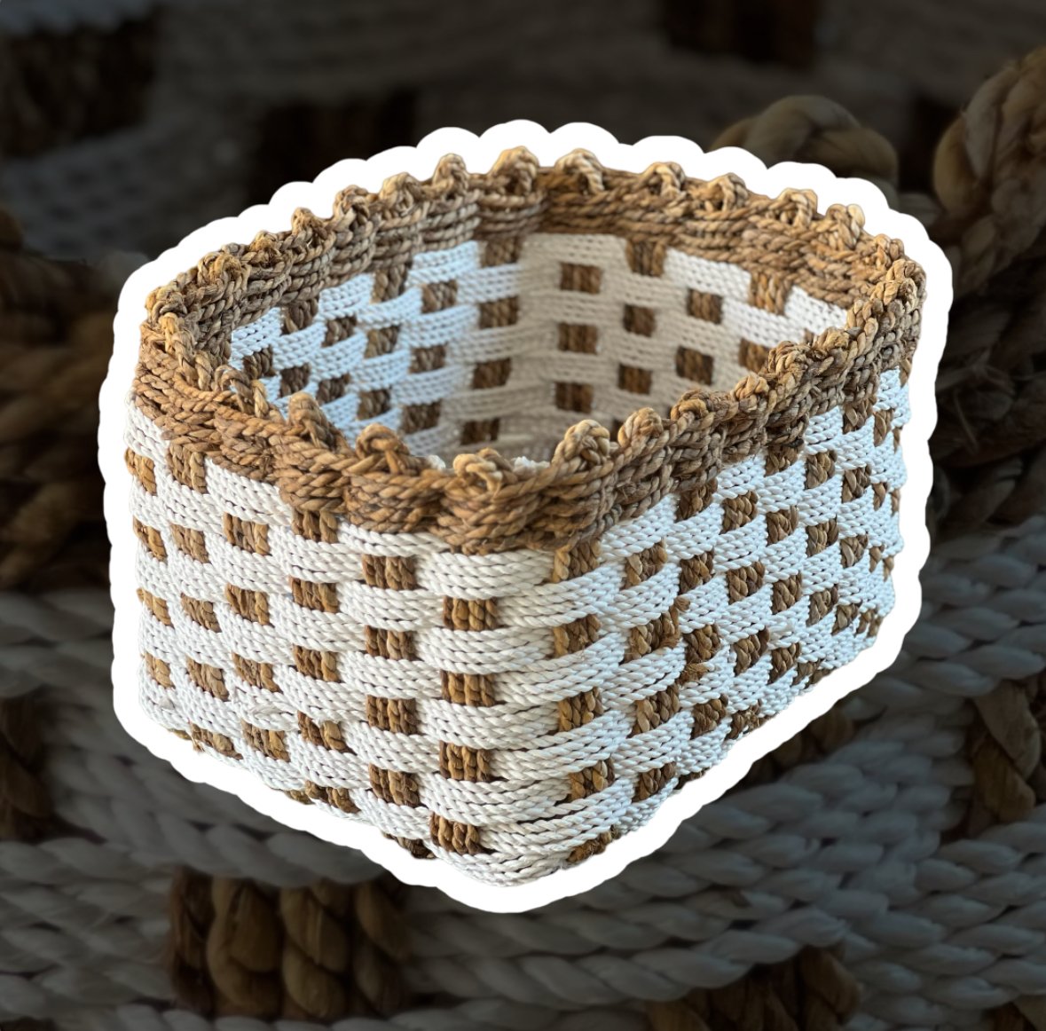 Rectangle Basket B2RT3.SG-RF handicraft