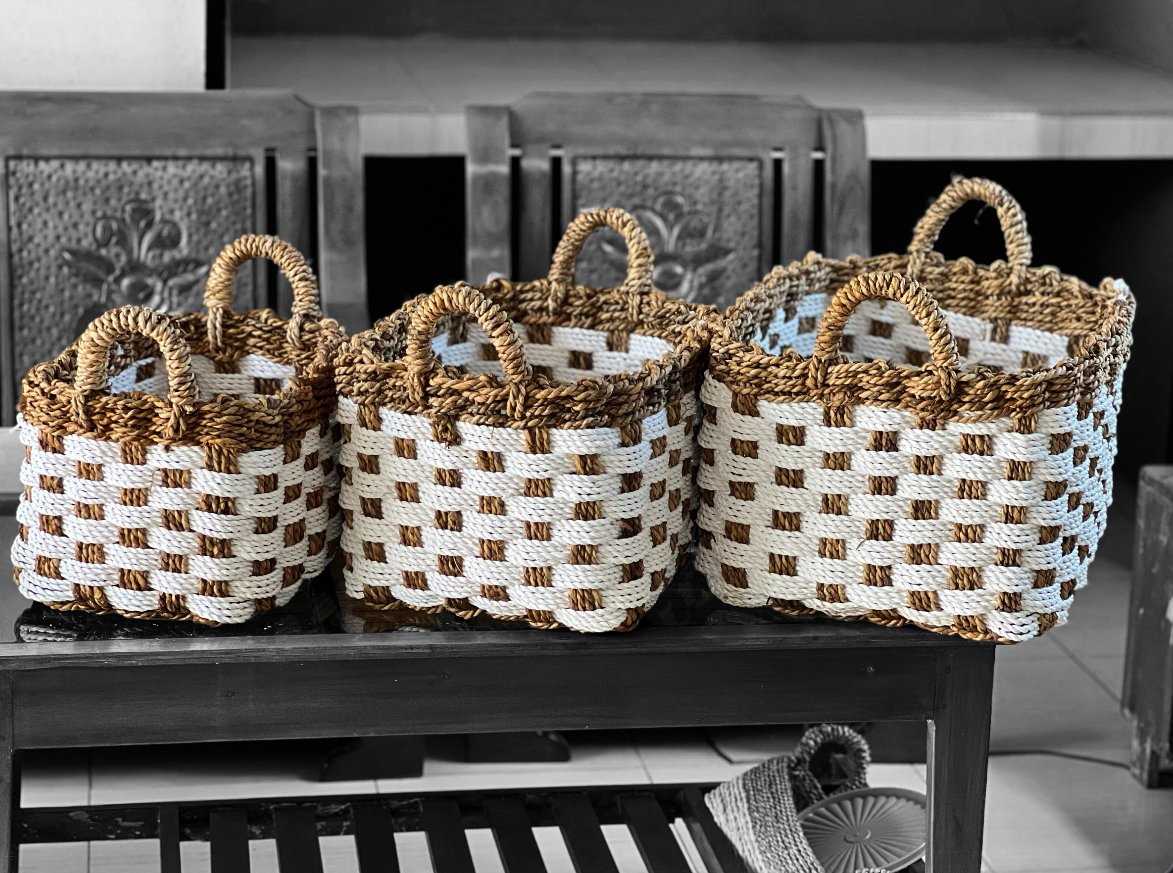 Rectangle Basket  B3RT4.SG-RF handicraft