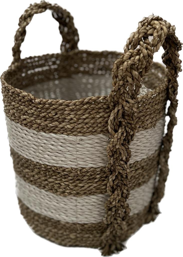 ROUND BASKET SET OF 1 handicraft