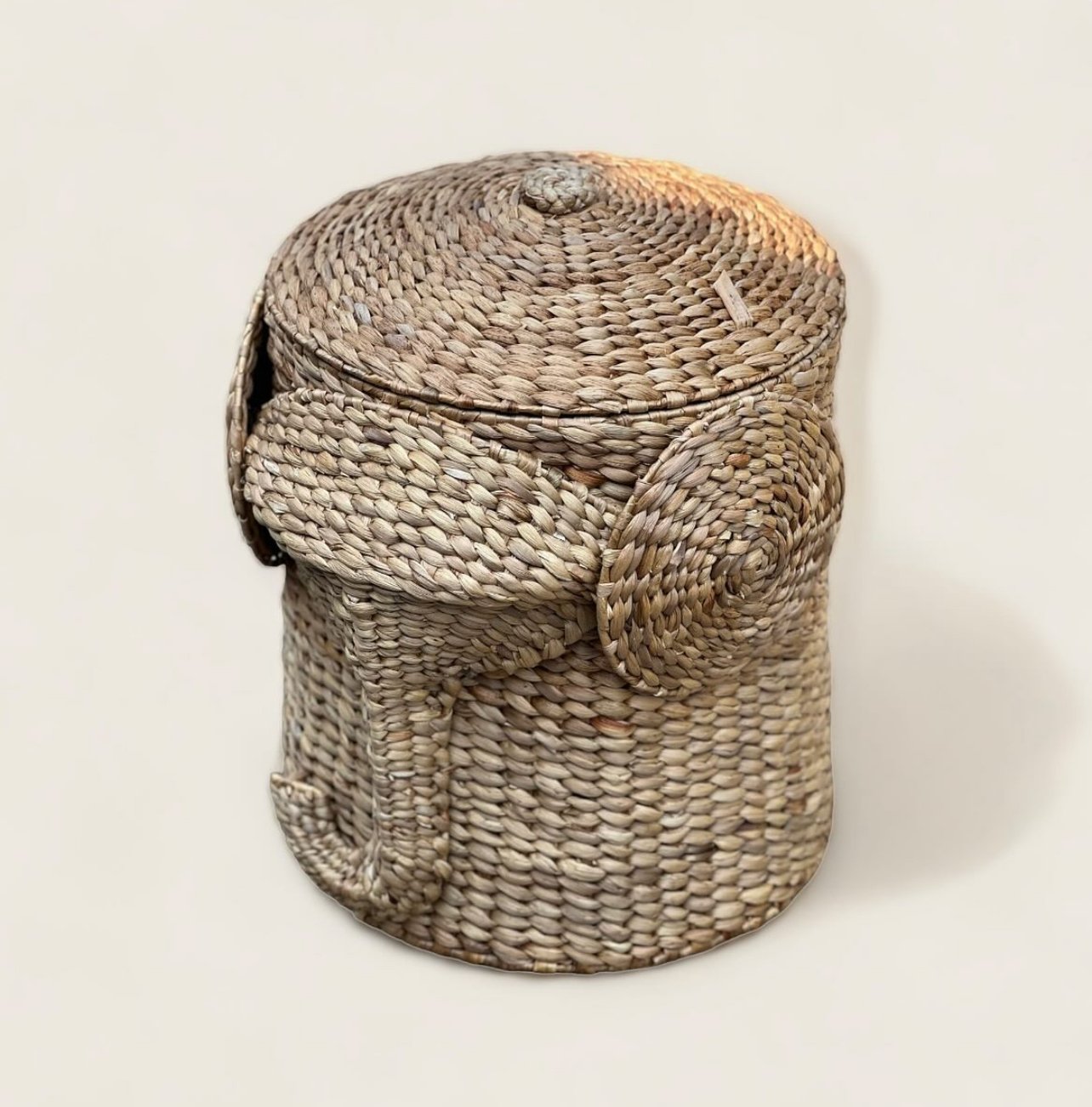 Elephant Basket  KS10-EB.WH handicraft