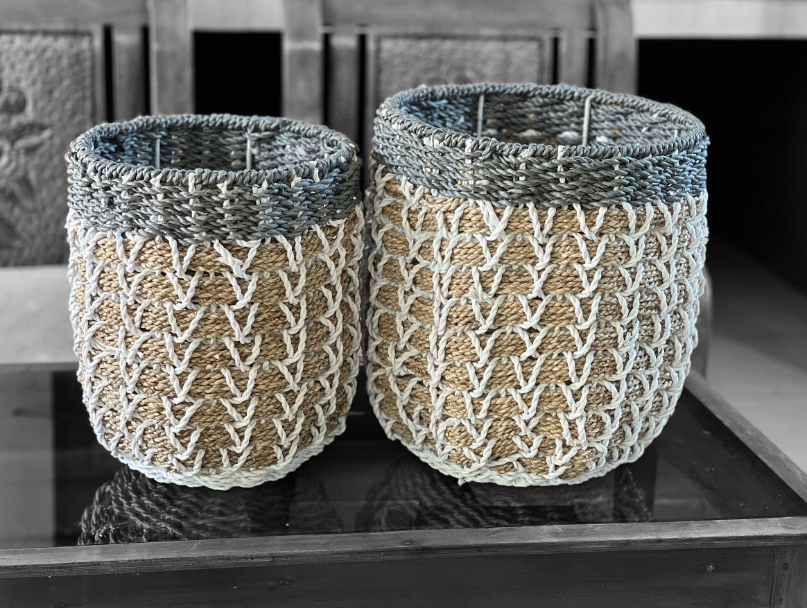 Round Basket B2BR01.SG-RF handicraft